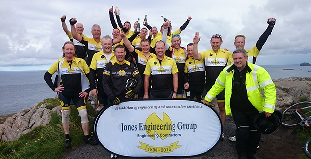 Happy faces and tired feet at the finish line!
